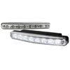 Spec-D Tuning 8 Pieces White LED Drl With Chrome Trim LF-108LED-WT